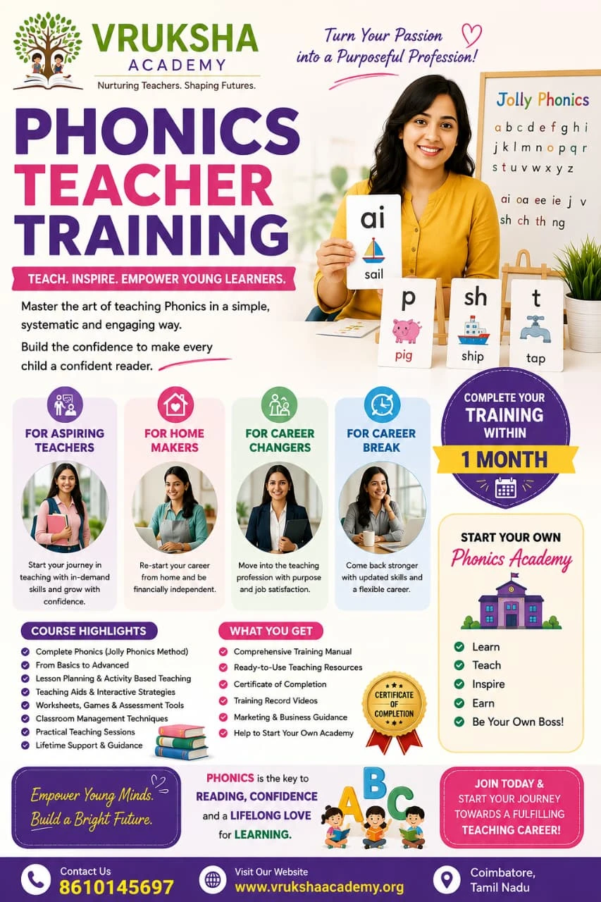 Phonics Teacher Training brochure
